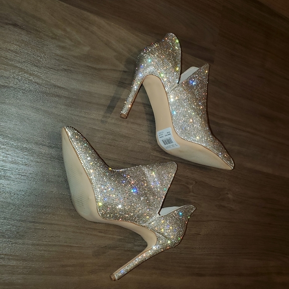 NWT STEVEN MADDEN Crystal Ankle Booties - Picture 5 of 13